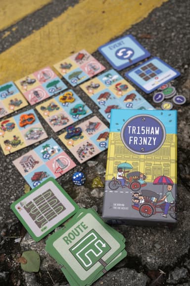 Trishaw Frenzy box and components 1